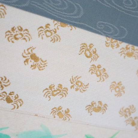 ミニ軸　中谷文魚作画　「川蝉」