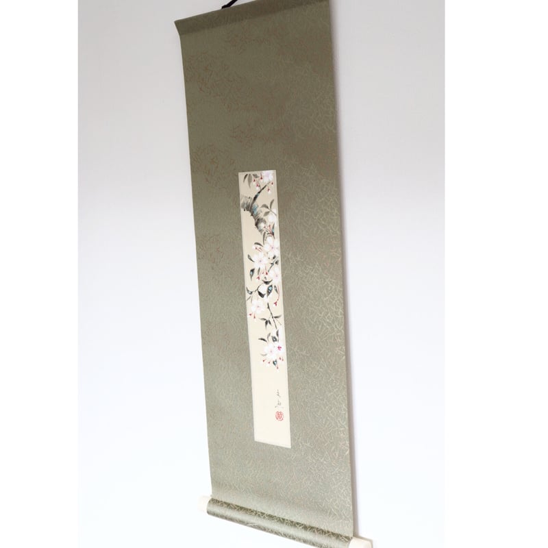 ミニ軸 中谷文魚作画 「桜 短冊」 | くうかんそうしょく 栞