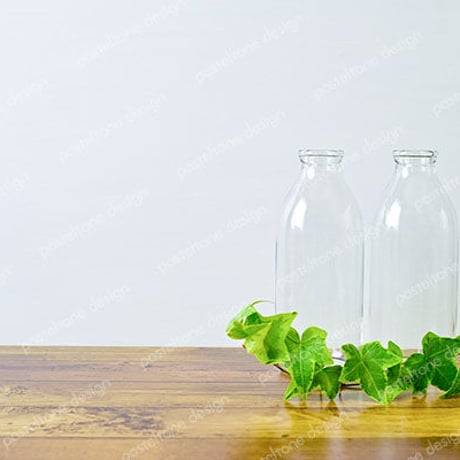 ガラス瓶と観葉植物01