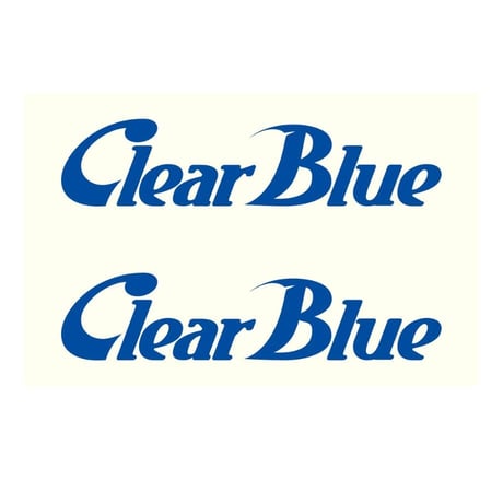 ClearBlue　カッティング10cm２枚組