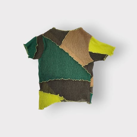 2way multicolor switching sheer blouse