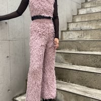 Eco feather wide pants