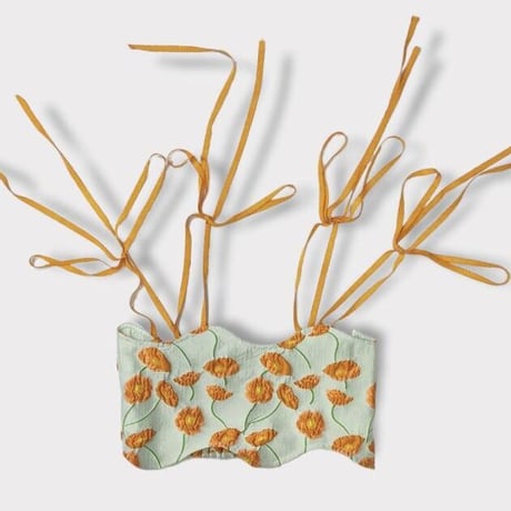 Flower wave bustier