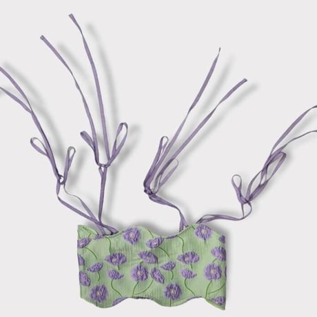 Flower wave bustier
