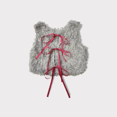 2way eco feather ribbon Vest