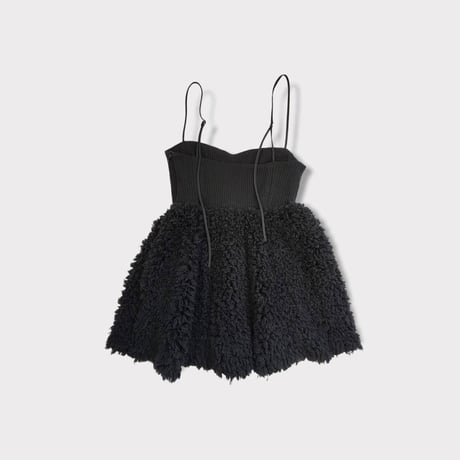 Eco fur mini dress