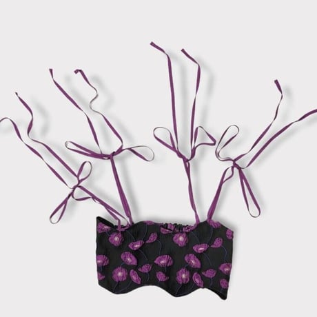 Flower wave bustier