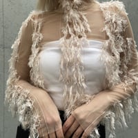 Feather tulle tops