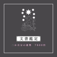 文書鑑定【2か月分の運勢】