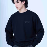 MOOD flame skull sweatshirt black