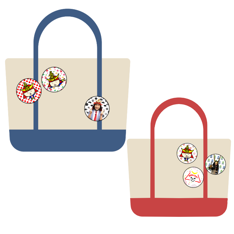缶バッジ【全8種類】 | れきしクンすとあ