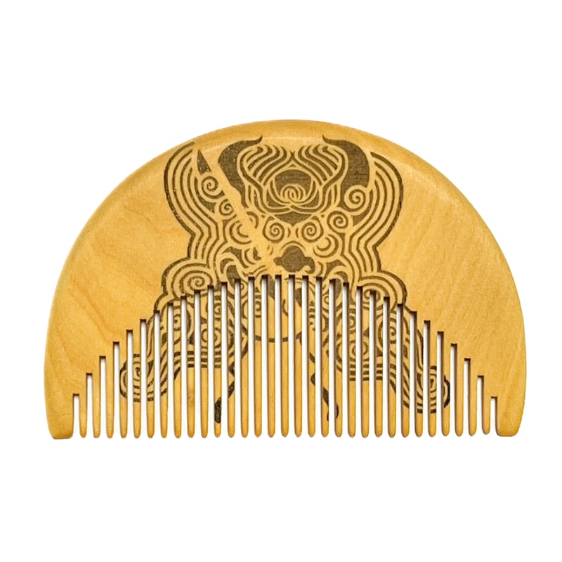 刀剣男士刀紋くし 本つげ椿油仕上げ 021鬼丸国綱 | 刀剣学習舎