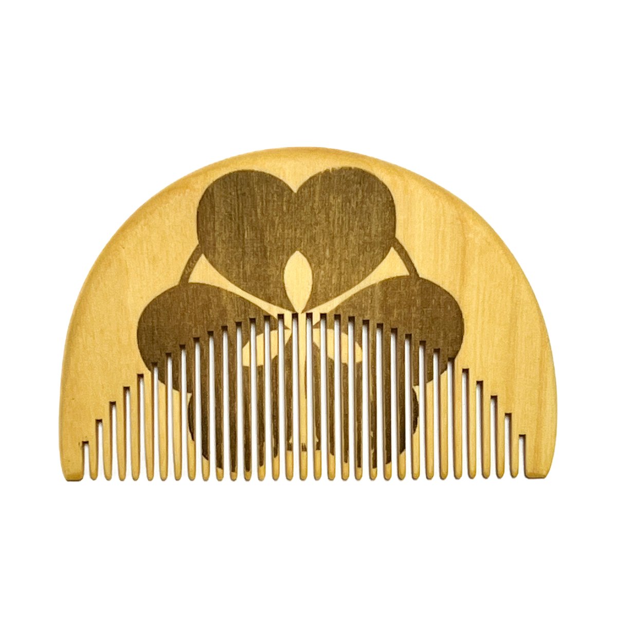 上野櫛描き紋徳利 骨董品 刀剣男士刀紋くし 本つげ椿油仕上げ