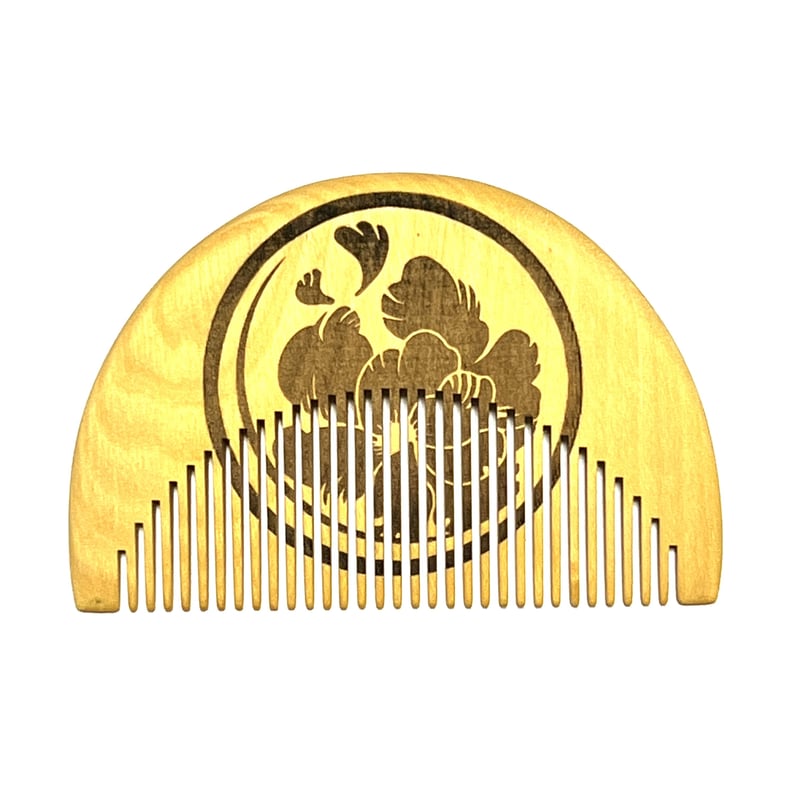 刀剣男士刀紋くし 本つげ椿油仕上げ 045乱藤四郎 | 刀剣学習舎