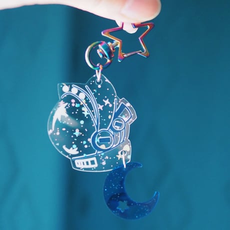 宇宙ヘルメットアクキー