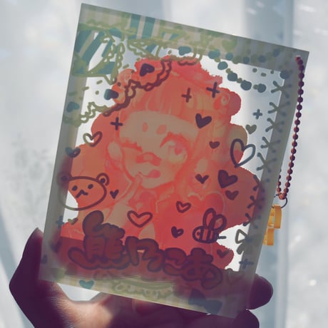 【展示のみ】BIGLOVE💗デコチェキ風アクキー