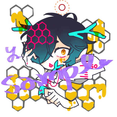 【展示のみ】カシャはちみつアクキー