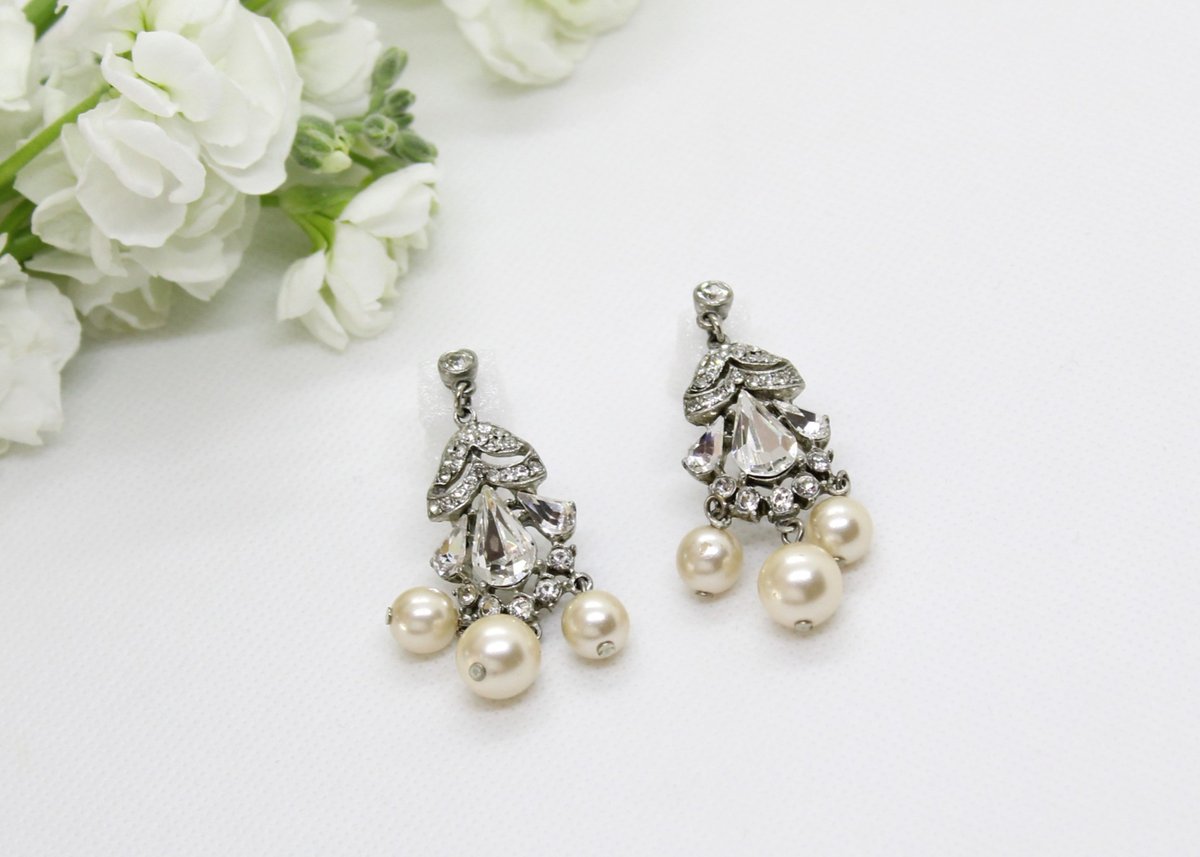 レンタルご予約分】Ben-Amun パールシャンデリア ピアス | Bridal Acces