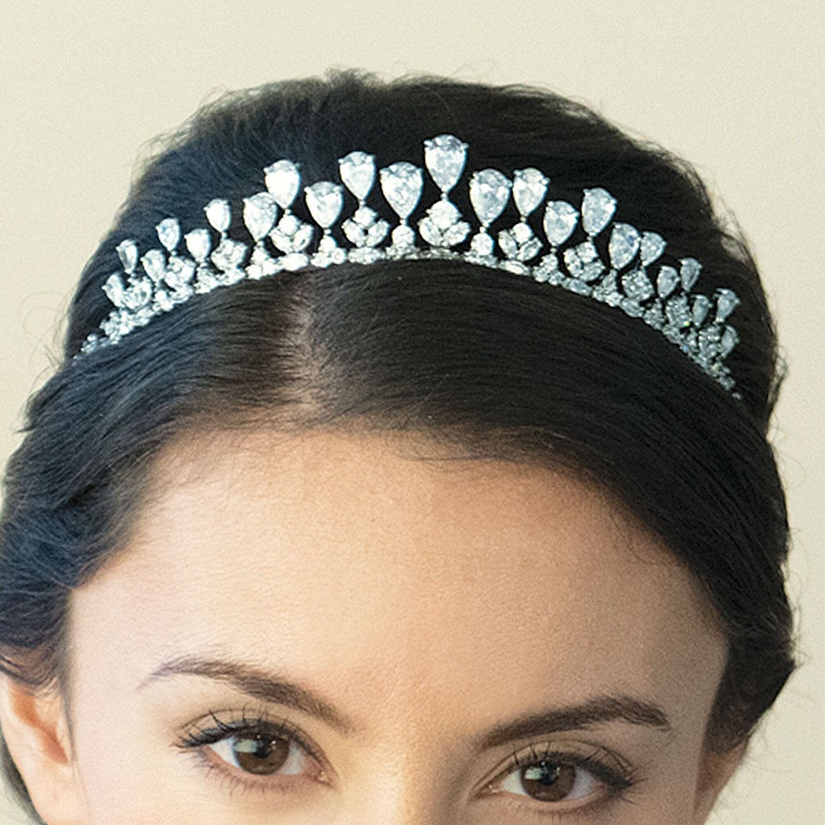 【美品】ivory&co ティアドロップ ティアラ JULIEBRIDAL