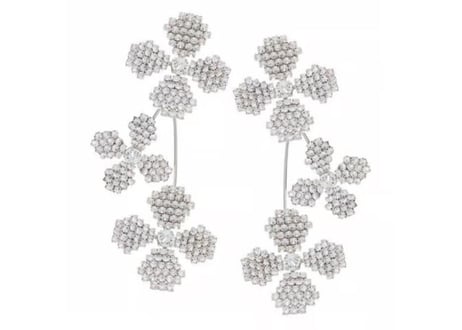 【レンタルご予約分】Elizabeth Bower  June Bud Chandelier イヤリング(シルバー)