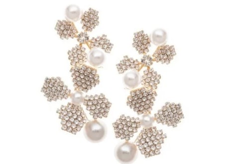 June Bud Chandelier ピアス(両耳用) RENTAL][June Bud Chandelier]by ElizabethBower｜JULIEBRIDAL