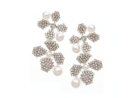 【レンタルご予約分】Elizabeth Bower  June Bud Pearl イヤリング(シルバー)