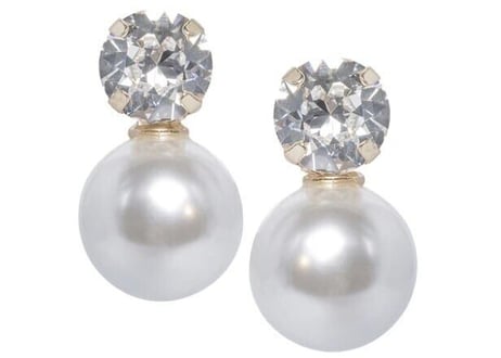 【レンタルご予約分】Elizabeth Bower Duet Stud（ゴールド） イヤリング パール