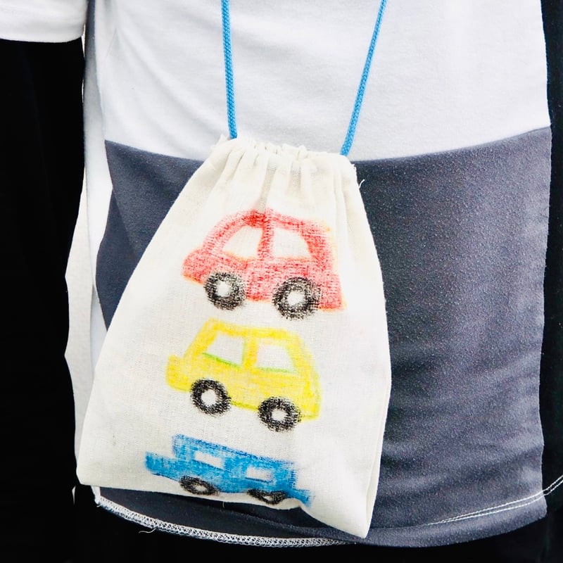 工作キット】 自分でおえかき オリジナルミニショルダーバッグ 10個  