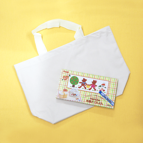 【工作キット】 自分でおえかき オリジナルトートバッグキット 10個セット