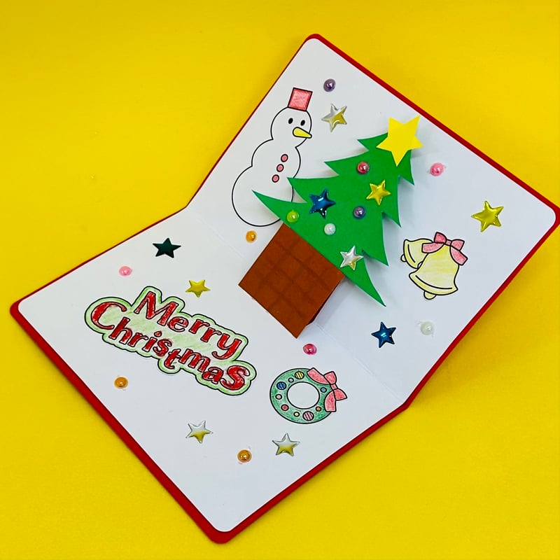 クリスマスカード　ハンドメイド♪ メッセージカード クリスマスカード ハンドメイド No.C-5 - メルカリ