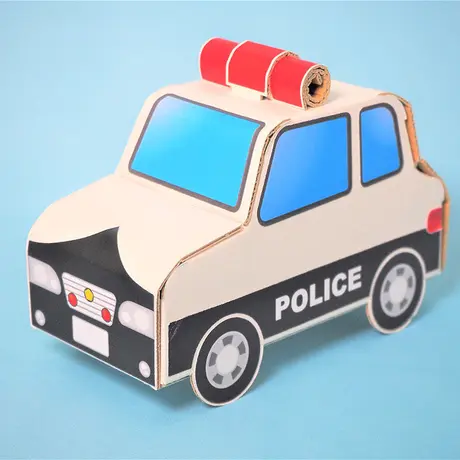 【工作キット】はたらくのりもの　パトカー　10個セット