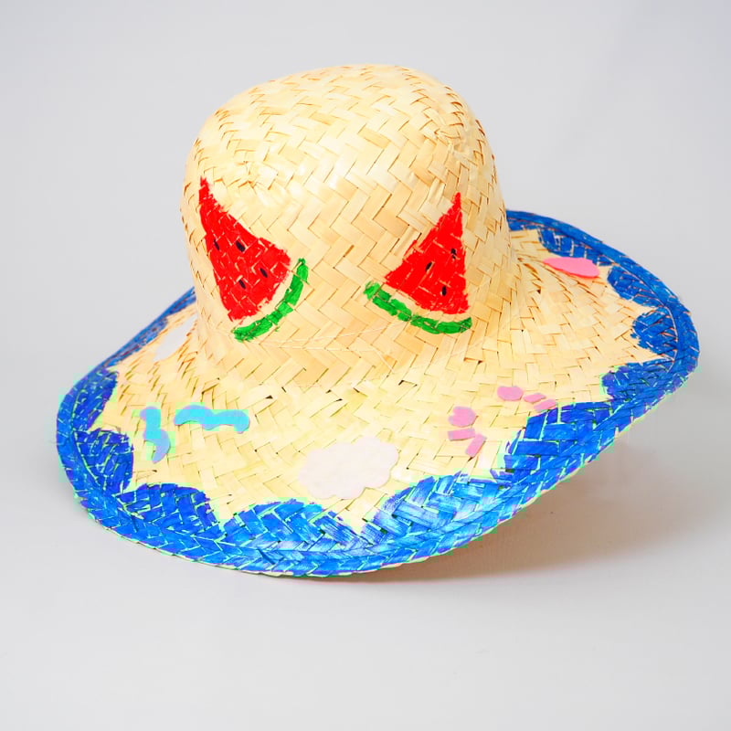 工作キット】おえかき麦わらぼうしキット 10個セット | こどもこうさく