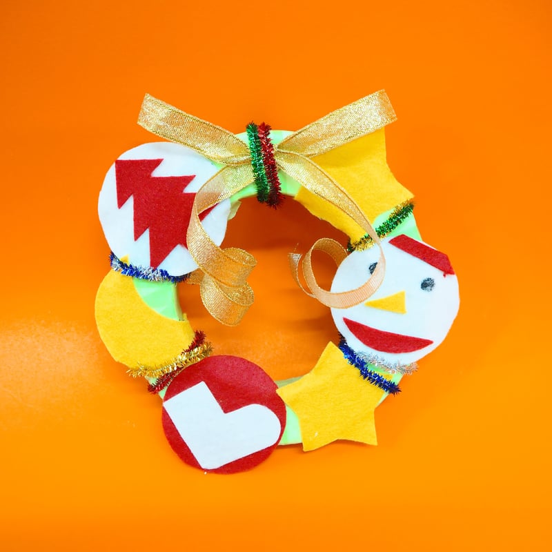 工作キット】 フェルトで飾る! クリスマスリース キット | こどもこう