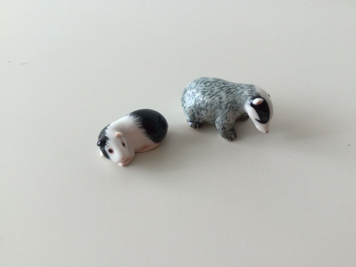 陶器ミニチュアシリーズ「モルモット・ヨーロッパアナグマ」 | GRASS