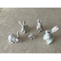 陶器ミニチュアシリーズ「白うさぎ」