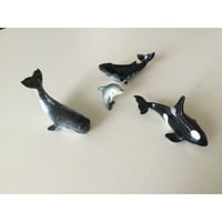 陶器ミニチュアシリーズ　「クジラ　シャチ　イルカ」