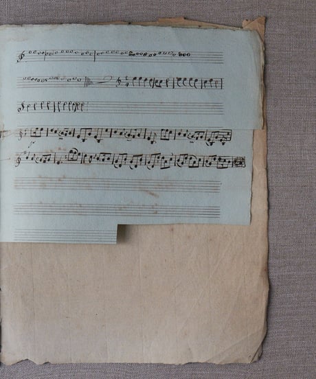 手書きの楽譜 1808年