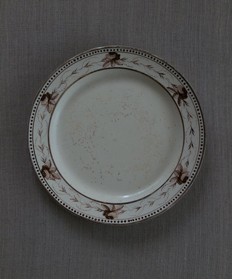 イギリス 1700年代後半の絵皿 | 1月と7月 フランスアンティーク