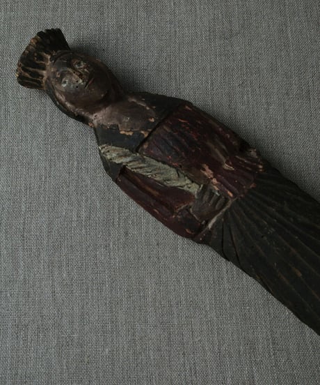 18世紀 木彫りの女性像