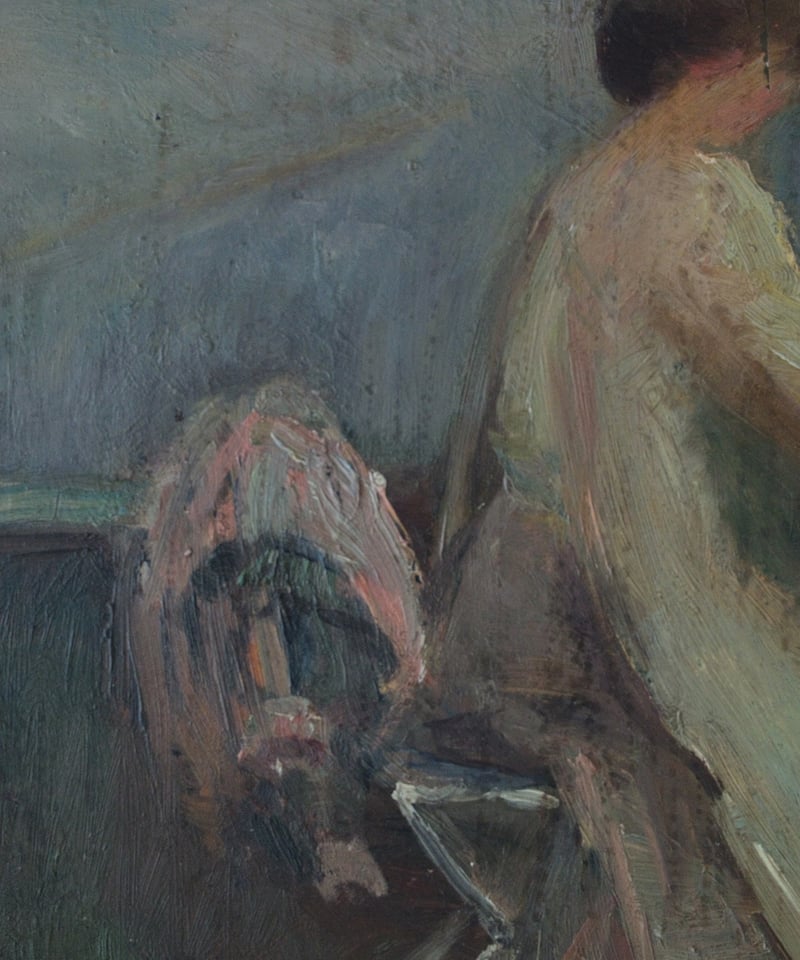 雄大な景色を描く女性、を描いた絵。よく見ると… | 1月と7月 フランス