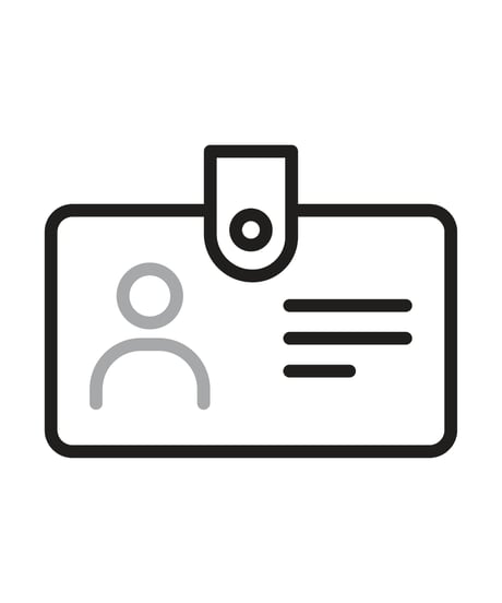 入館証着用案内