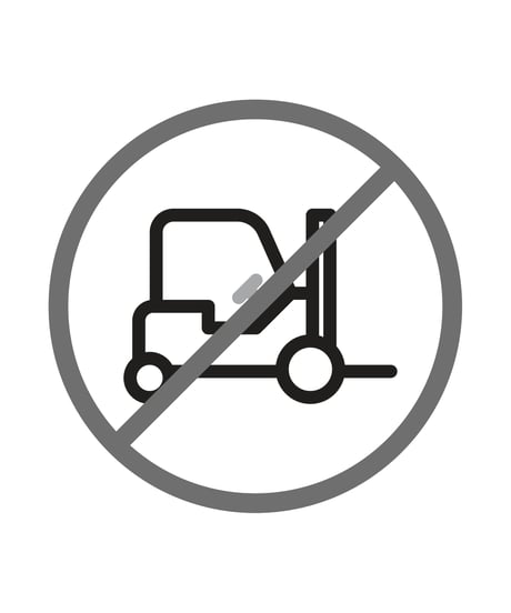 フォークリフト通行禁止