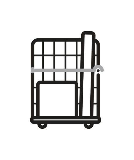 カゴ車の取扱注意