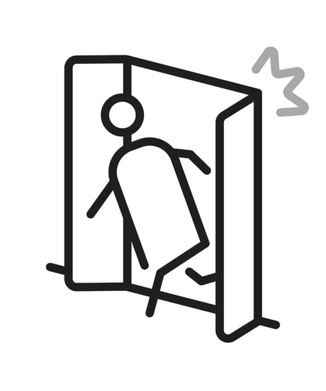 扉開閉注意