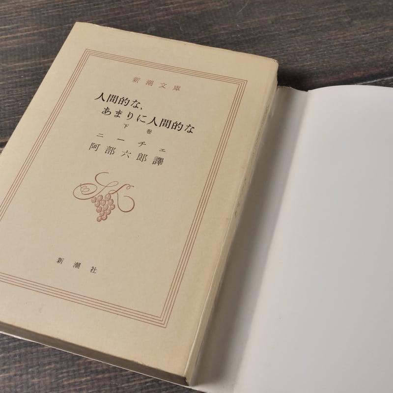 人間的な、あまりに人間的な 上下巻 ニーチェ/阿部六郎 訳 （新潮文庫