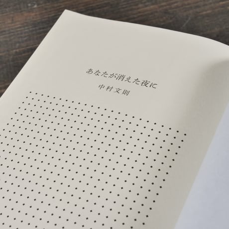 あなたが消えた夜に　中村文則（毎日文庫）※カバー帯付