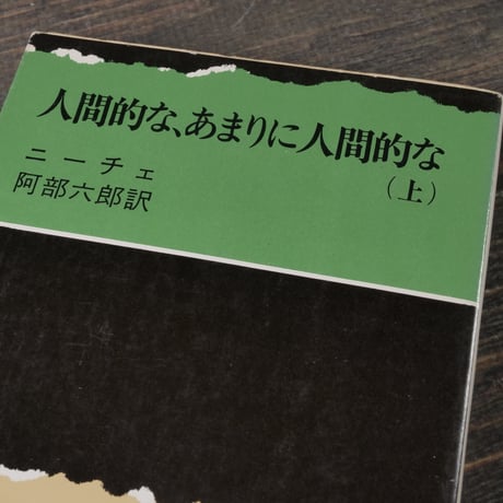 人間的な、あまりに人間的な　上下巻　	ニーチェ/阿部六郎  訳 （新潮文庫）　※再入荷