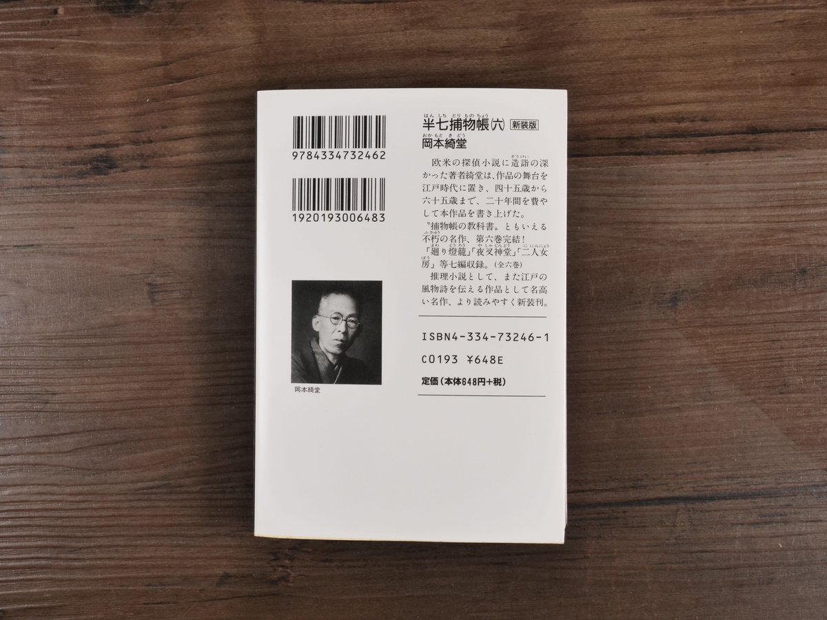 半七捕物帳⑥（光文社文庫）岡本綺堂 | 古書店うみつばめ
