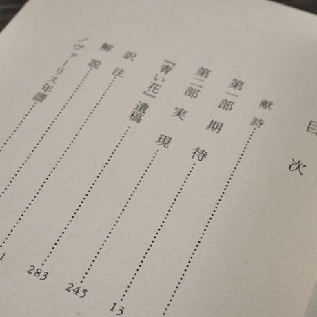青い花 ノヴァーリス／青山隆夫訳（岩波文庫）