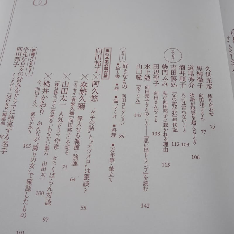 KAWADE 夢ムック 文藝別冊 向田邦子 | 古書店うみつばめ